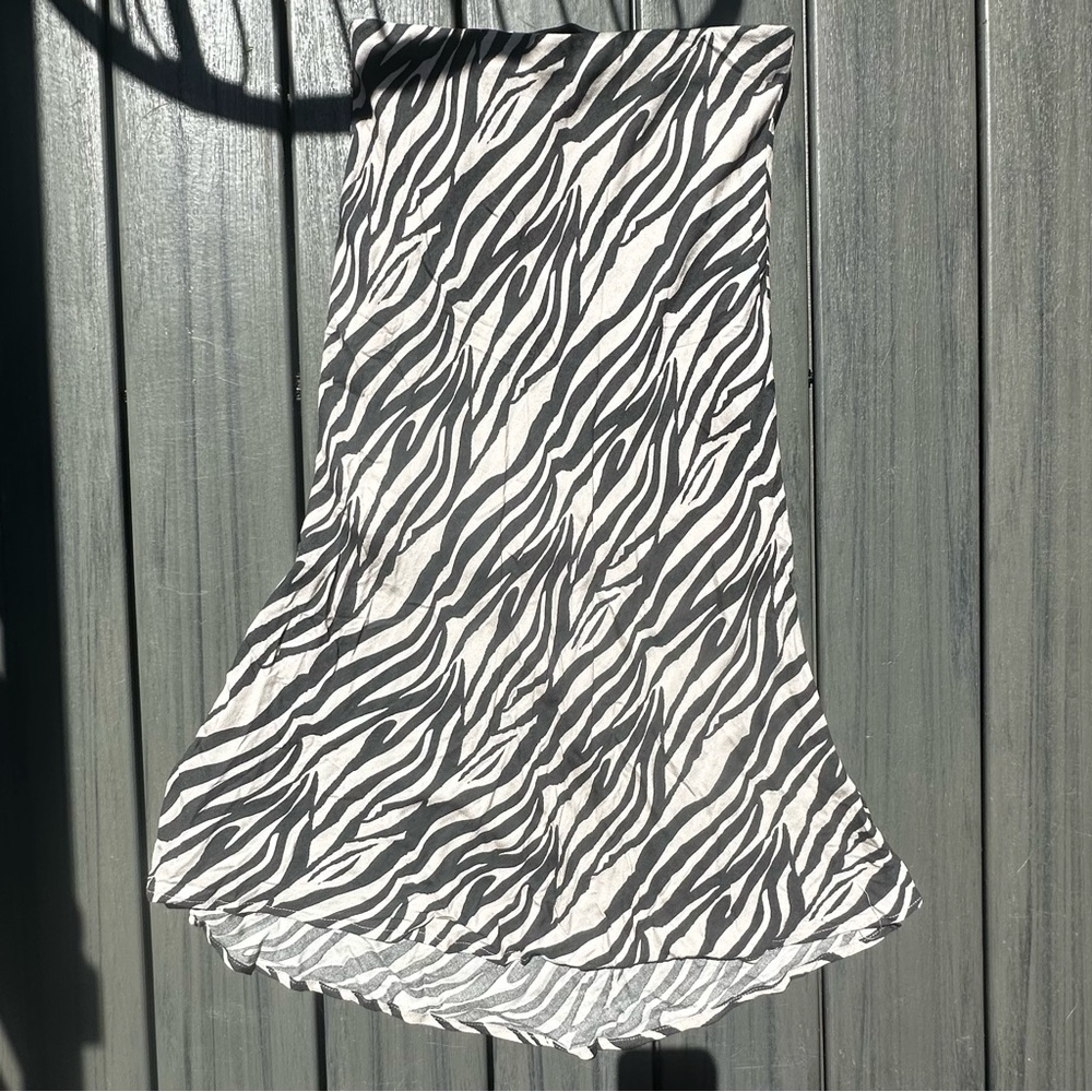 Urban Romantics Zebra Midi Skirt